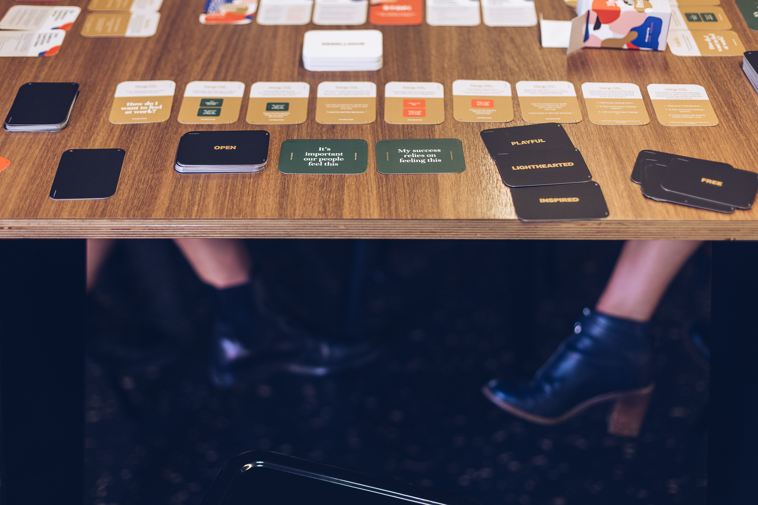 The Emotional Culture Deck cards on the table