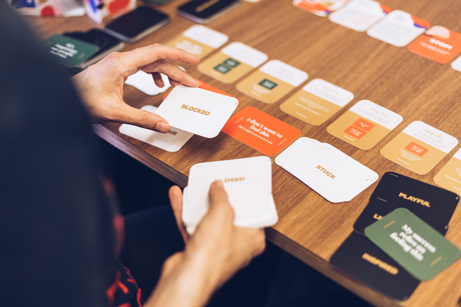 A leadership team in an Emotional Culture Deck workshop